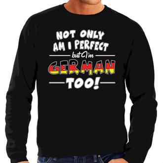 Bellatio Decorations Not only perfect German / Duitsland sweater zwart voor heren M