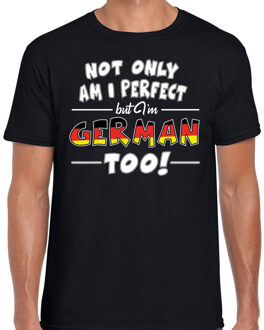 Bellatio Decorations Not only perfect German / Duitsland t-shirt zwart voor heren 2XL