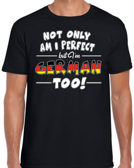 Bellatio Decorations Not only perfect German / Duitsland t-shirt zwart voor heren