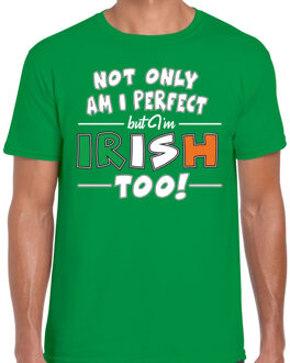 Bellatio Decorations Not only perfect Irish / St. Patricks day t-shirt groen heren 2XL