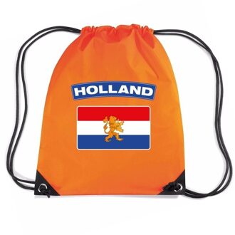 Bellatio Decorations Nylon rugzak Holland vlag oranje - Rugzakken