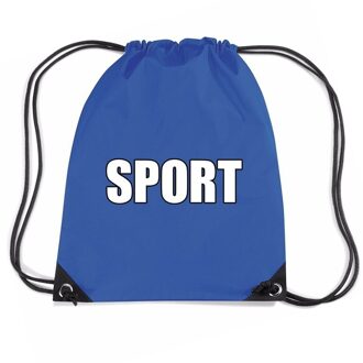 Bellatio Decorations Nylon sport gymtasje blauw jongens en meisjes - Gymtasje - zwemtasje