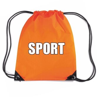 Bellatio Decorations Nylon sport gymtasje oranje jongens en meisjes - Gymtasje - zwemtasje