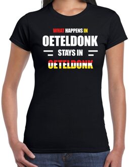 Bellatio Decorations Oeteldonk Carnaval t- shirt zwart dames XS