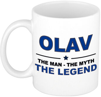 Bellatio Decorations Olav The man, The myth the legend cadeau koffie mok / thee beker 300 ml