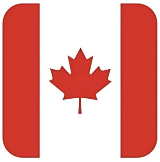 Bellatio Decorations Onderzetters voor glazen met Canadese kleuren 15 st - Bierfiltjes Multikleur