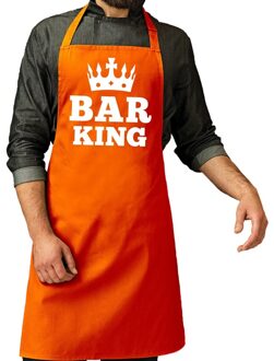 Bellatio Decorations Oranje Bar King keuken schort heren