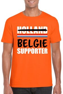 Bellatio Decorations Oranje Belgie shirt voor teleurgestelde Holland supporters - Rode duivels supporter t-shirt S