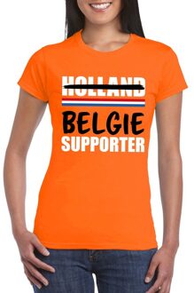 Bellatio Decorations Oranje Belgie shirt voor teleurgestelde Holland supporters - Rode duivels supporter t-shirt S