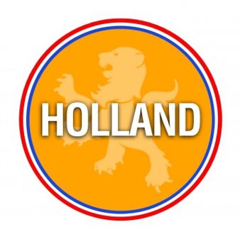 Bellatio Decorations Oranje bierviltjes Holland print 100 stuks - Ek/ Wk voetbal oranje artikelen/ versiering