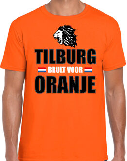 Bellatio Decorations Oranje EK/ WK fan shirt / kleding Tilburg brult voor oranje voor heren 2XL - Feestshirts