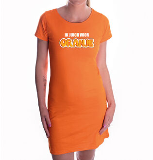 Bellatio Decorations Oranje fan dress / kleding Holland ik juich voor oranje EK/ WK voor dames L - Feestjurkjes