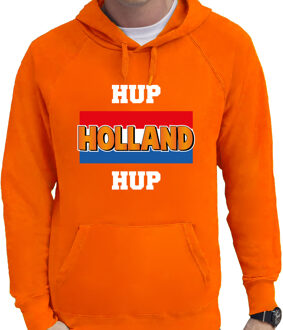 Bellatio Decorations Oranje fan hoodie / sweater met capuchon Holland hup Holland hup EK/ WK voor heren 2XL - Feesttruien