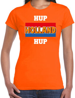 Bellatio Decorations Oranje fan shirt / kleding Holland hup Holland hup EK/ WK voor dames 2XL - Feestshirts