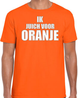 Bellatio Decorations Oranje fan shirt / kleding Holland ik juich voor oranje EK/ WK voor heren 2XL - Feestshirts