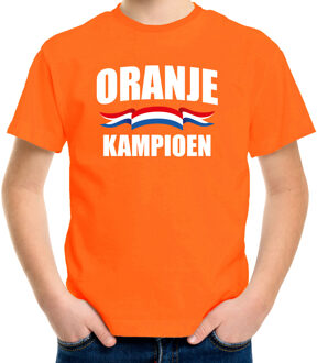 Bellatio Decorations Oranje fan shirt / kleding Holland oranje kampioen EK/ WK voor kinderen L (146-152) - Feestshirts