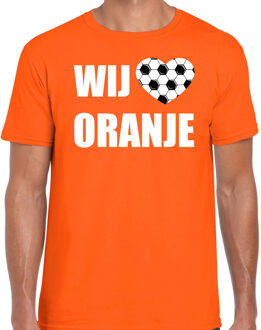 Bellatio Decorations Oranje fan shirt / kleding Holland wij houden van oranje EK/ WK voor heren 2XL - Feestshirts