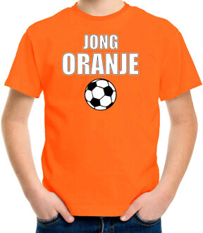 Bellatio Decorations Oranje fan shirt / kleding jong oranje EK/ WK voor kinderen L (146-152) - Feestshirts