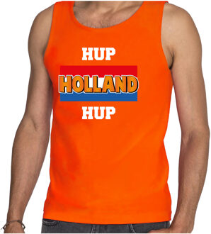 Bellatio Decorations Oranje fan tanktop / kleding Holland hup Holland hup EK/ WK voor heren 2XL - Feestshirts