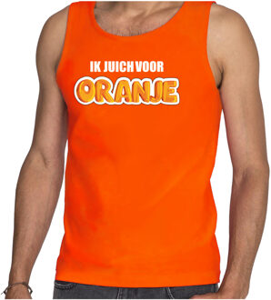 Bellatio Decorations Oranje fan tanktop / kleding Holland ik juich voor oranje EK/ WK voor dames 2XL - Feestshirts