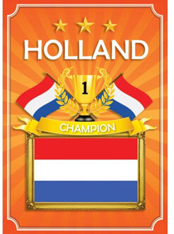 Bellatio Decorations Oranje Holland poster