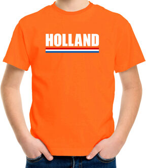 Bellatio Decorations Oranje Holland supporters t-shirt - voor kinderen - korte mouwen