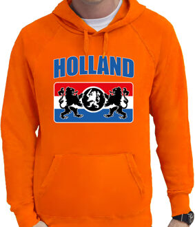 Bellatio Decorations Oranje hoodie Holland / Nederland supporter Holland met een Nederlands wapen EK/ WK voor heren