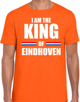 Bellatio Decorations Oranje I am the King of Eindhoven shirt - Koningsdag t-shirt voor heren 2XL - Feestshirts