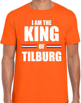 Bellatio Decorations Oranje I am the King of Tilburg t-shirt - Koningsdag shirt voor heren 2XL - Feestshirts