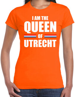 Bellatio Decorations Oranje I am the Queen of Utrecht shirt - Koningsdag t-shirt voor dames 2XL - Feestshirts