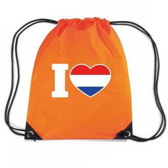 Bellatio Decorations Oranje I love Holland rugzak
