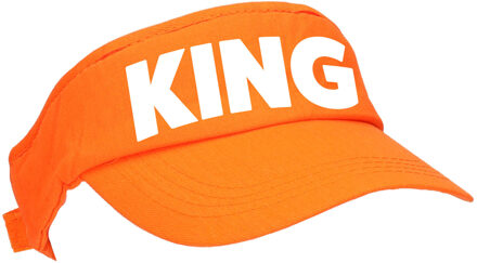 Bellatio Decorations Oranje King zonneklep / pet Koningsdag voor dames en heren - Verkleedhoofddeksels
