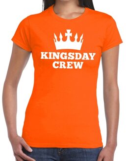 Bellatio Decorations Oranje Kingsday crew t- shirt - Shirt voor dames - Koningsdag kleding
