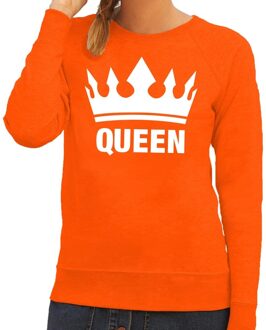 Bellatio Decorations Oranje Koningsdag Queen sweater dames