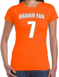 Bellatio Decorations Oranje shirt / kleding Oranje fan nummer 7 voor EK/ WK voor dames 2XL - Feestshirts