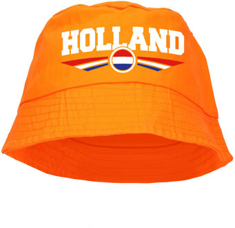 Bellatio Decorations Oranje supporter / Koningsdag vissershoedje Holland voor EK/ WK fans