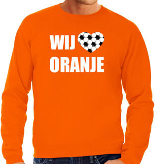 Bellatio Decorations Oranje sweater / trui Holland / Nederland supporter wij houden van oranje EK/ WK voor heren