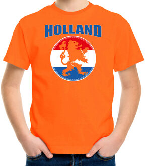Bellatio Decorations Oranje t-shirt Holland / Nederland supporter Holland met oranje leeuw EK/ WK voor kinderen