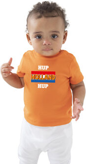 Bellatio Decorations Oranje t-shirt hup Holland hup Holland / Nederland supporter voor baby / peuters