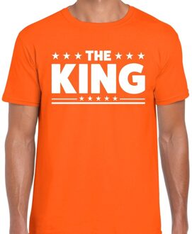 Bellatio Decorations Oranje t-shirt The King heren