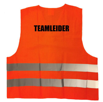 Bellatio Decorations Oranje veiligheidsvest teamleider werkkleding voor volwassenen - Veiligheidshesje