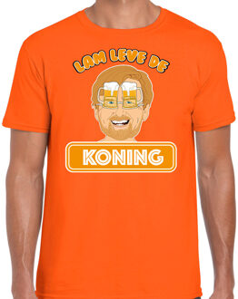 Bellatio Decorations Oranje verkleed t-shirt Koningsdag - lam leve de koning - heren 2XL - Feestshirts