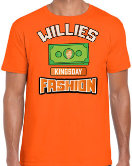 Bellatio Decorations Oranje verkleed t-shirt Koningsdag - willies kingsday fashion - heren 2XL - Feestshirts