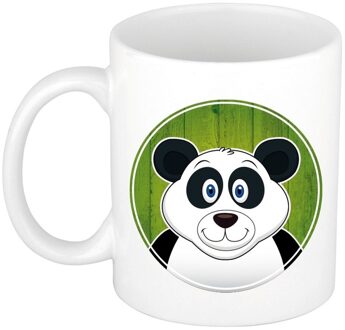 Bellatio Decorations Panda dieren mok / beker van keramiek 300 ml - Bekers Multikleur