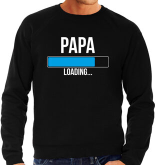 Bellatio Decorations Papa loading - sweater zwart voor heren - papa kado trui / aanstaande vader cadeau/ papa in verwachting L