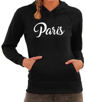 Bellatio Decorations Parijs tekst hoodie Paris zwart voor dames