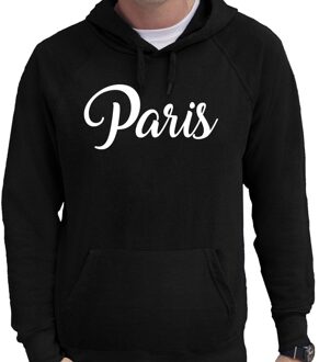 Bellatio Decorations Parijs/wereldstad Paris hoodie zwart heren 2XL