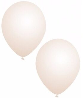 Bellatio Decorations party ballonnen - 25x stuks - transparant - 27 cm - verjaardag - versiering
