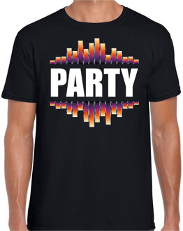 Bellatio Decorations Party fun tekst t-shirt zwart heren 2XL