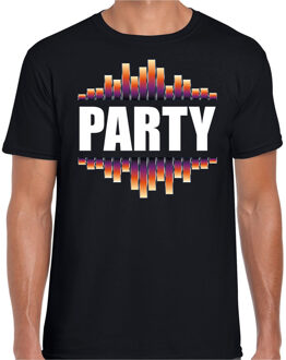 Bellatio Decorations Party fun tekst t-shirt zwart heren